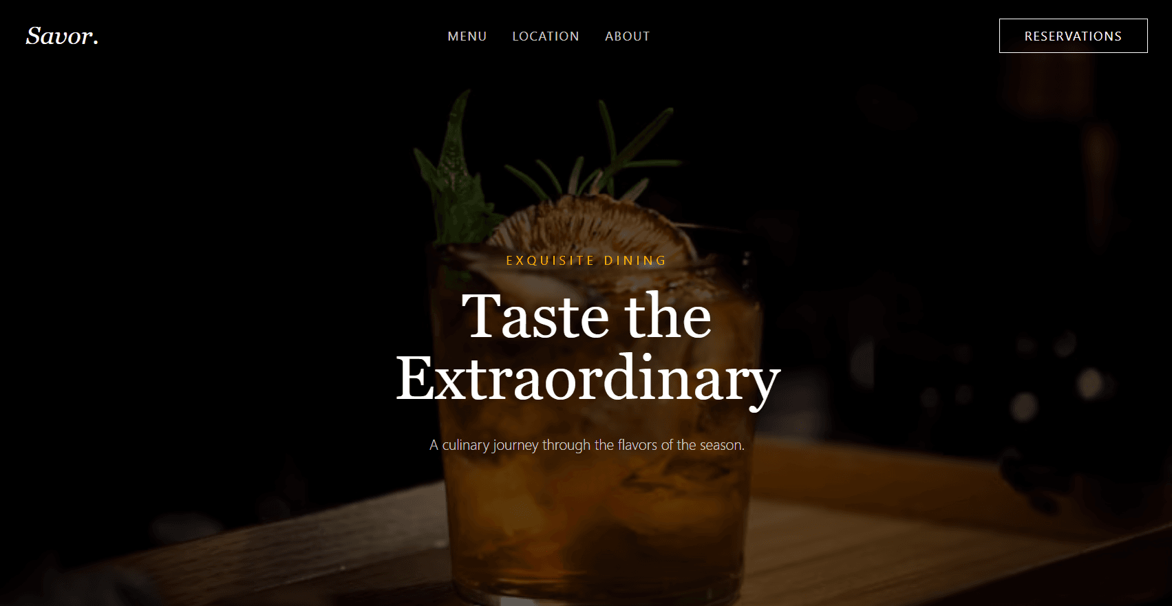 Website mockup